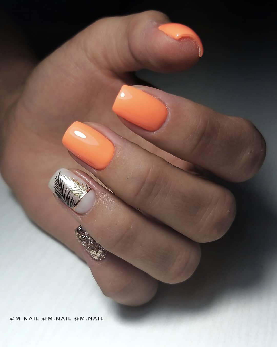 Гель-лак Kira Nails №019 (морквяний, неоновий), 6 мл