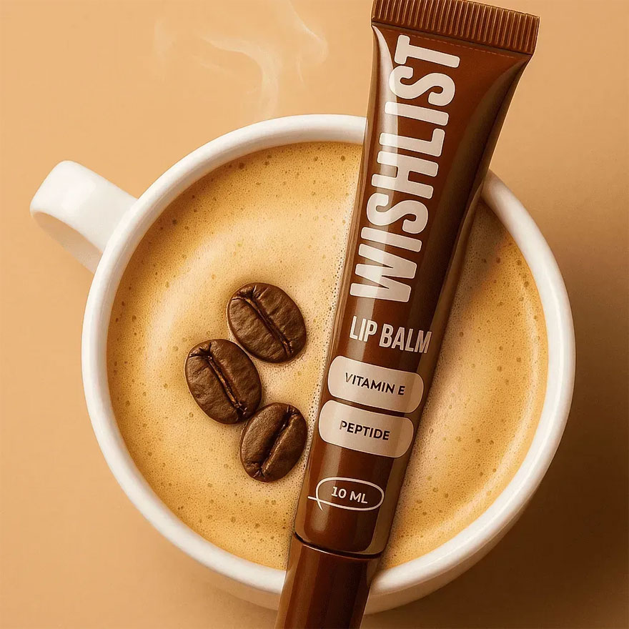 WISHLIST Бальзам-блиск для губ Lip Gloss Balm - Espresso Noir + Іграшка-брелок, 10 мл