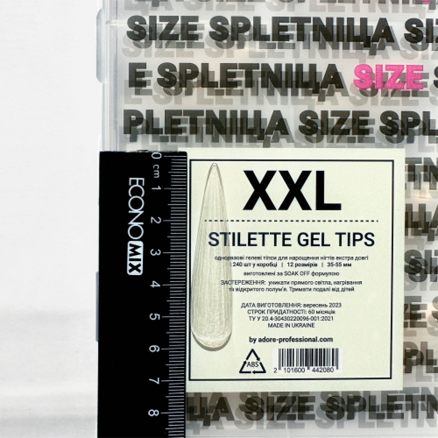ADORE Gel Tips STILETTE XXL