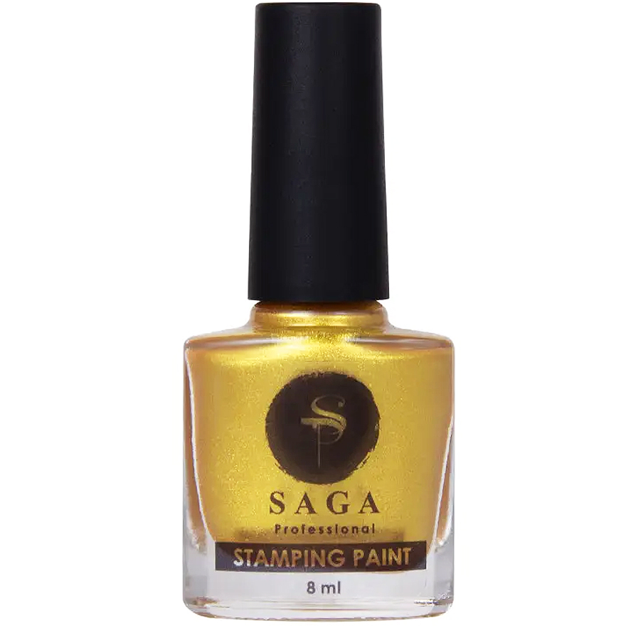 SAGA professional lacquer for stamping 11 (gold, enamel), 8 ml