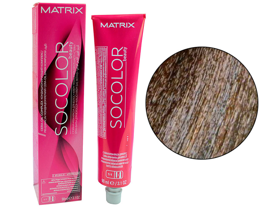 Крем-краска для волос Matrix So Color 6MM мокка-мокка темный блондин, 90 мл
