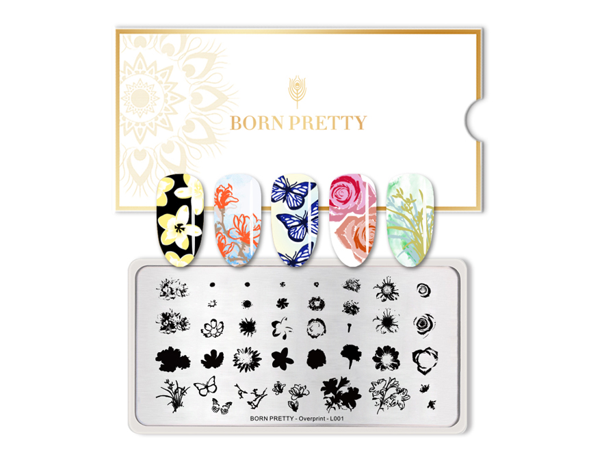 Born Pretty Stamping plate Overprint L001