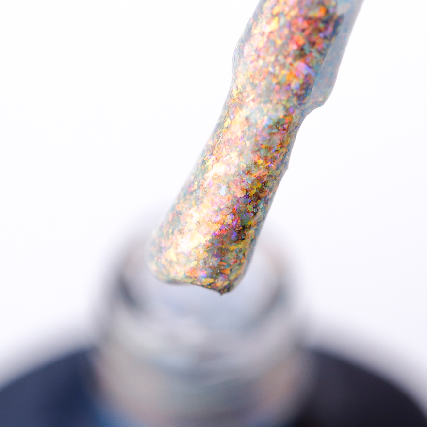 Гель-лак NUB 144 Brighte St Pearl (голографічний з шимером), 8 мл