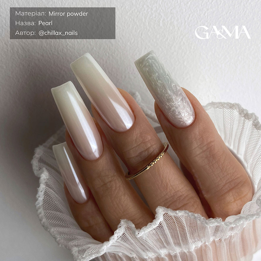 GA&MA Втирка Mirror Powder Pearl, 0,3 г