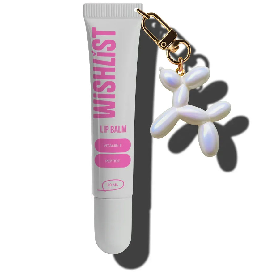 WISHLIST Бальзам-блиск для губ Lip Gloss Balm - Crystal Sorbet + Іграшка-брелок, 10 мл
