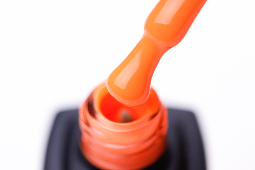 Gel varnish MOON FULL Neon color Gel polish No. 705 (orange, neon), 8 ml