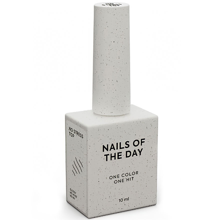 Nails Of The Day Glossy nail top without sticky layer and without UV filters No stress top no wipe, 10 ml