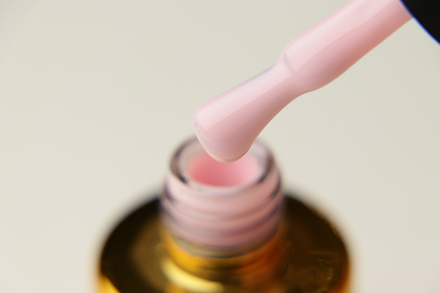 FOX Smart gel Pink - liquid gel for strengthening the nail plate (pink), 12 ml
