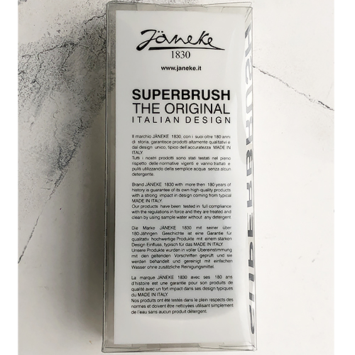 Janeke Superbrush Гребінець для волосся Білий з Чорним