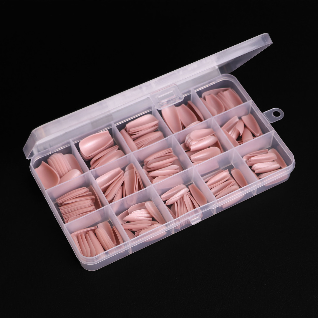 Komilfo SoFast Nail Froms Nude Ballerina Medium - gel forms for extension, 300 pcs