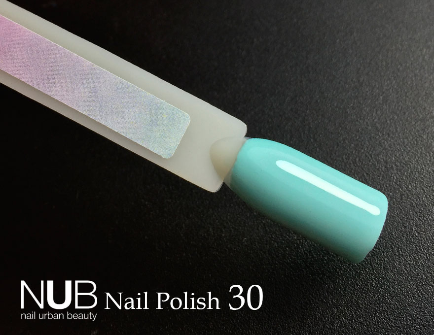 Nail polish NUB 030 Turquoise (pale green turquoise, enamel), 14 ml