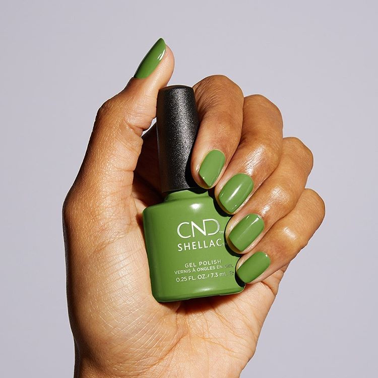 CND Shellac gel-varnish, Crisp Green (light green, enamel), 7.3 ml
