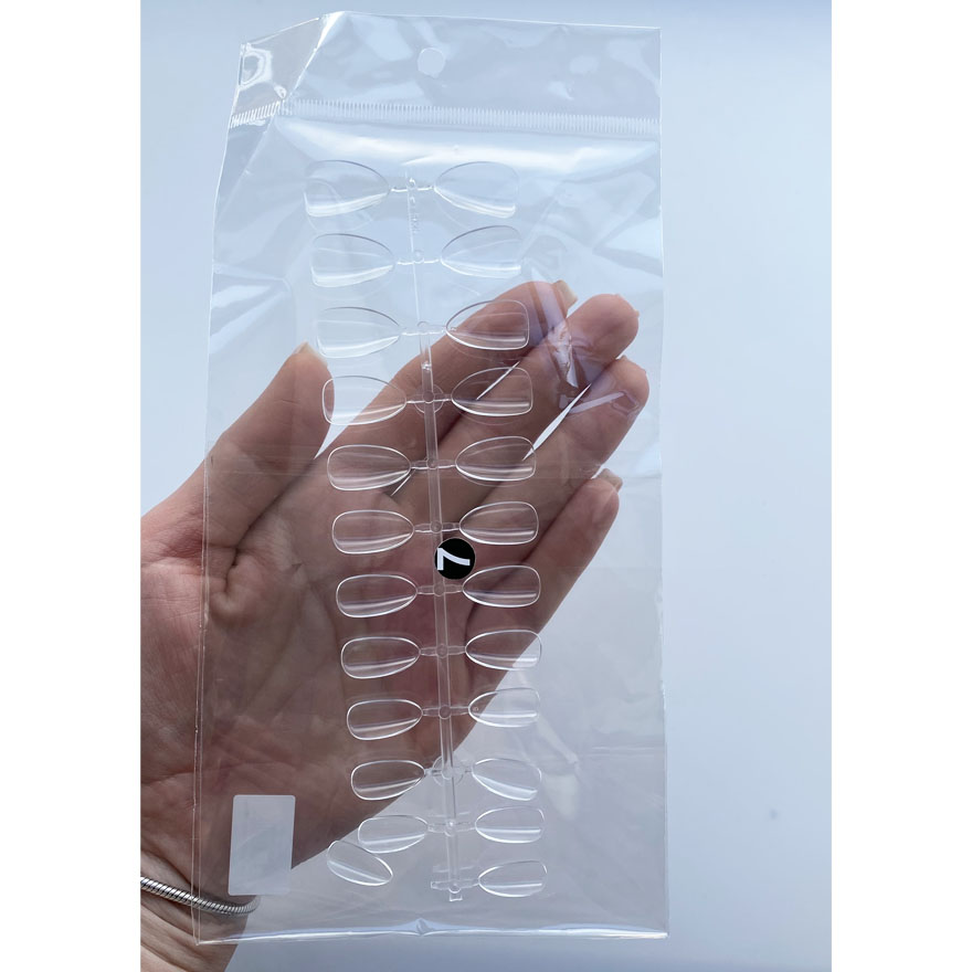 Nailapex Gel tipsi Migdal without contact zone, №7, 24 pcs