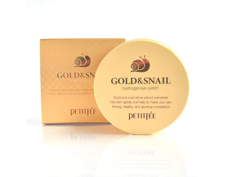 PETITFEE Gold & Snail Hydrogel Eye Patch, 60 pcs