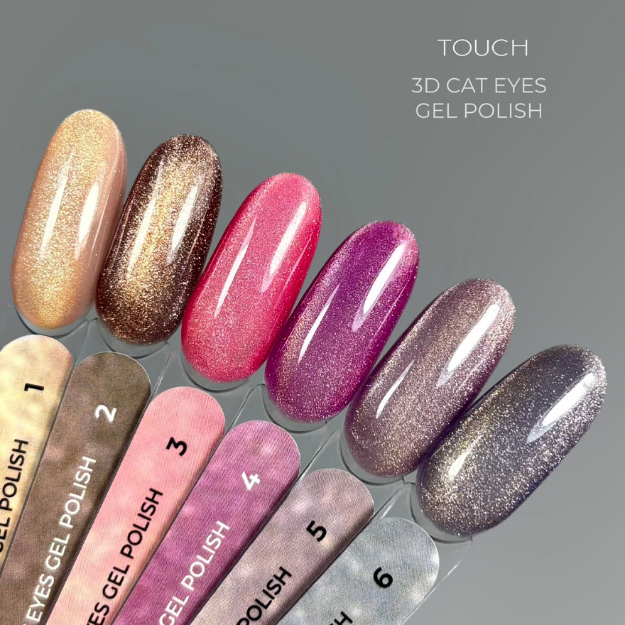 Touch Гель-лак 3D Cat Eyes 01, 9 мл
