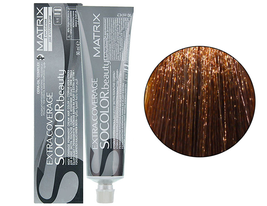 Крем-краска для волос Matrix So Color Extra Coverage 507G (507.3) блондин золотистый, для седых волос, 90 мл