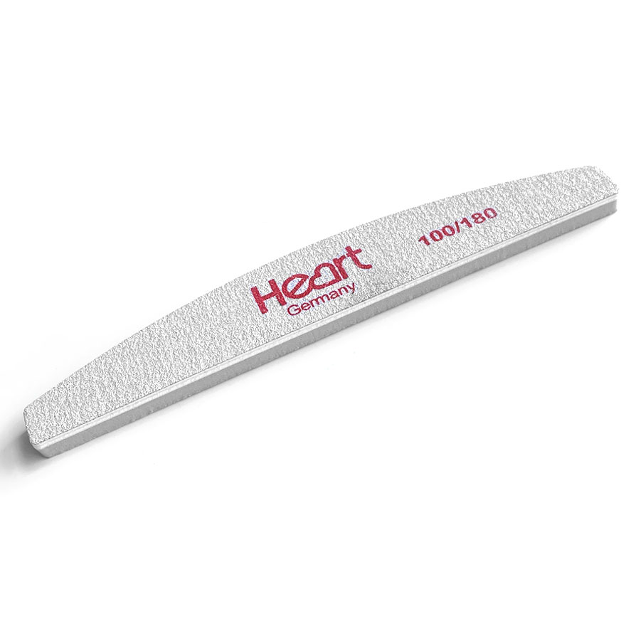 HEART Nail buff file Half 100/180, semicircle HEART Nail buff file Half 100/180, semicircle