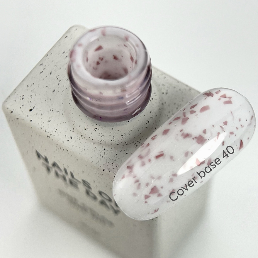 Nails Of The Day Cover base milk No. 05 (milk base with rye shimmer), 10 ml