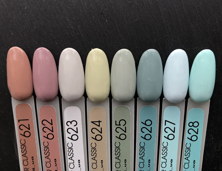 Гель-лак MOON FULL color Gel polish №623 (сірувато-бежевий, емаль), 8 мл