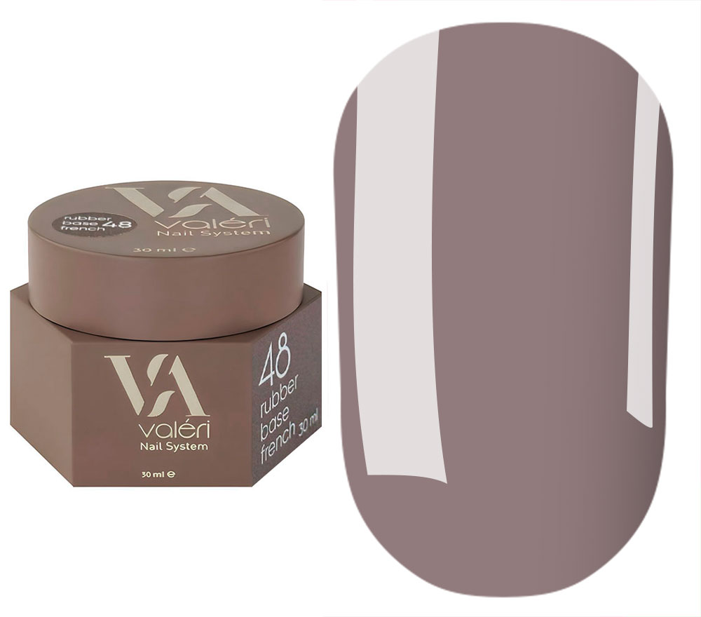 Valeri База для нігтів Rubber Base French №48, 30 мл