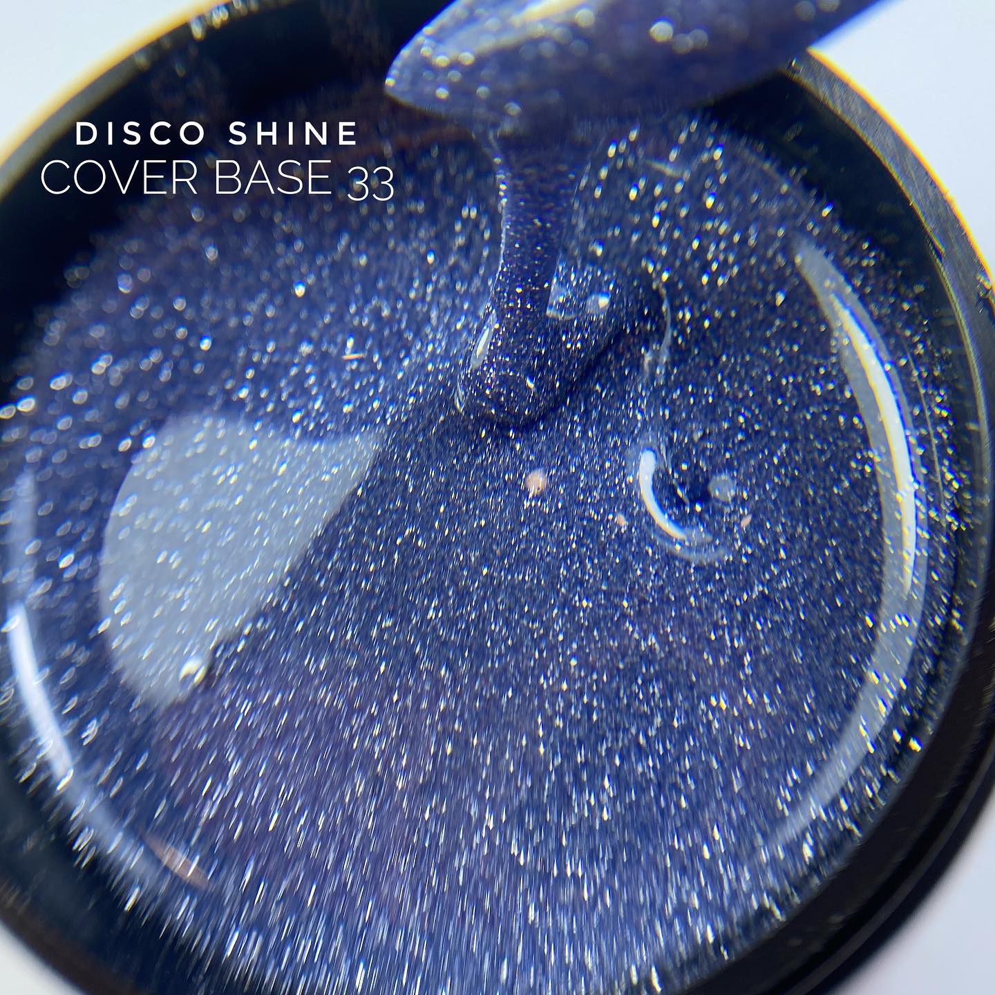 Grade База для нігтів світловідбиваюча Shine base 33 (синій з блискітками), 15 мл Grade База для нігтів світловідбиваюча Shine base 33 (синій з блискітками), 15 мл