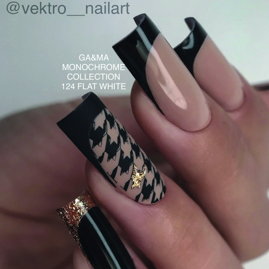 GA&MA Gel polish Monochrome collection 124 Flat white, 10 ml