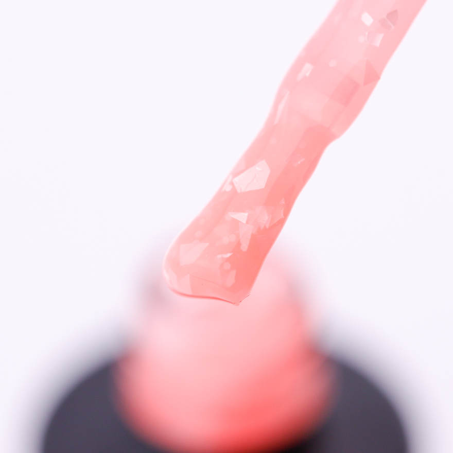 OXXI RAFINAD Base No. 08 - camouflage base with gold leaf (pink-coral), 10 ml