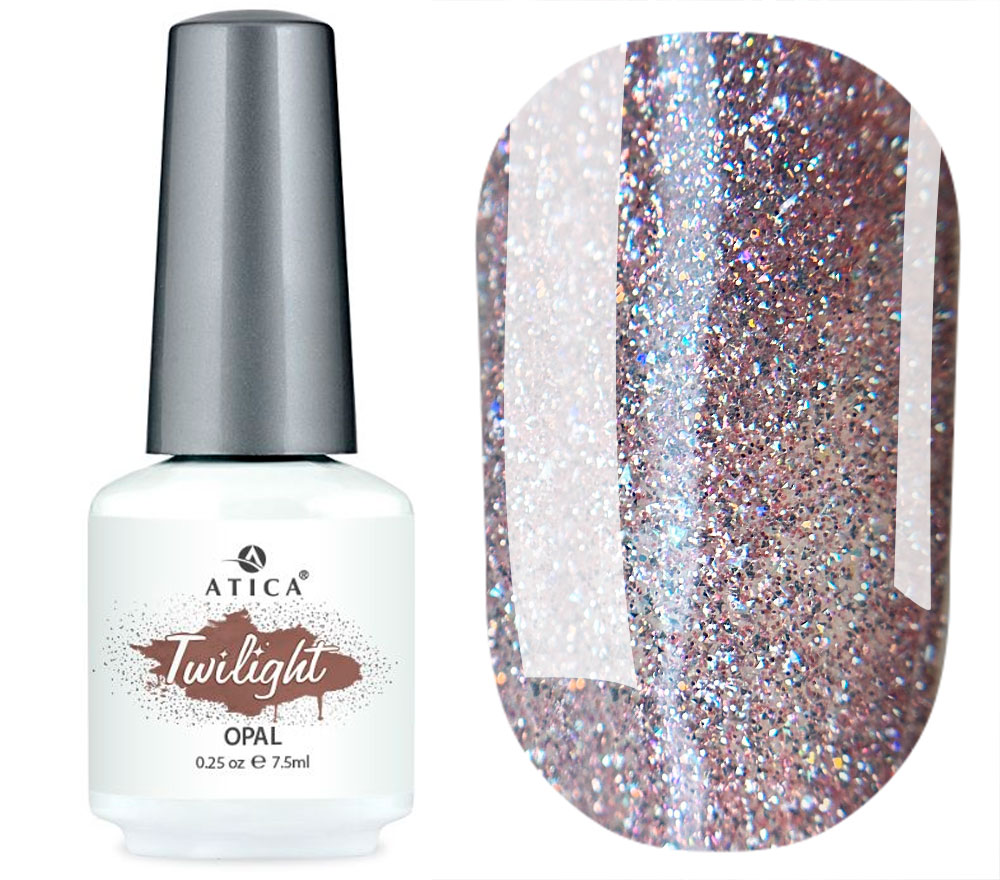 Atica Gel polish for nails reflective Twilight Opal TW08, 7.5 ml