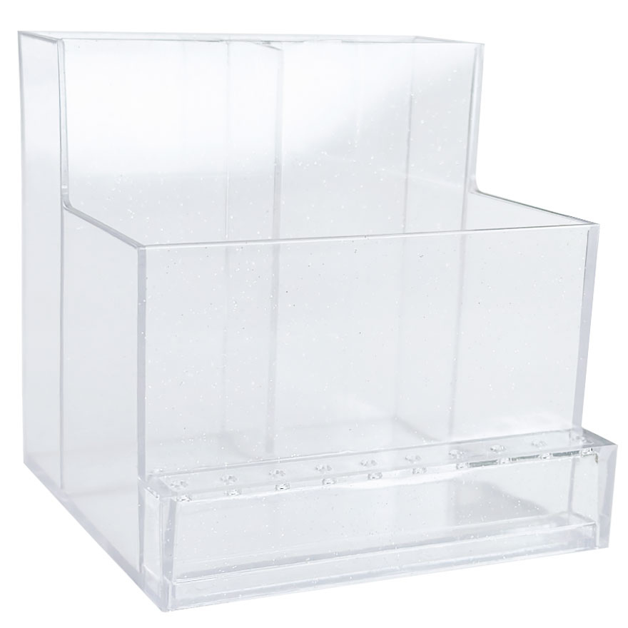 Stand for nail files and brushes on 3 sections (transparent) Stand for nail files and brushes on 3 sections (transparent)
