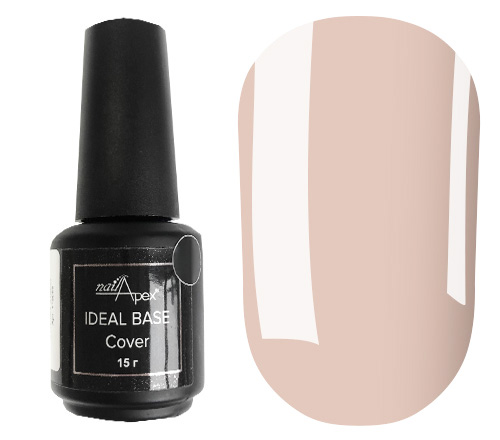 NailApex Ideal Base Camouflage Base No. 1 (pink nude, translucent), 15 ml