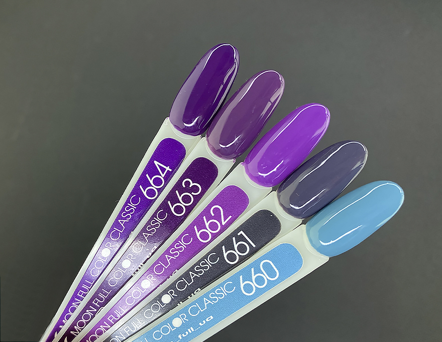 Гель-лак MOON FULL color Gel polish №662 аметистовий, 8 мл