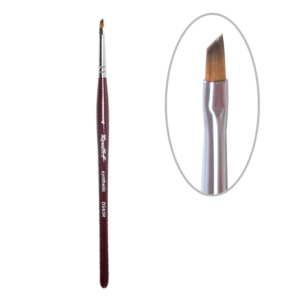 Rubleff brush beveled for gel and Chinese painting DS63R synthetics No. 4