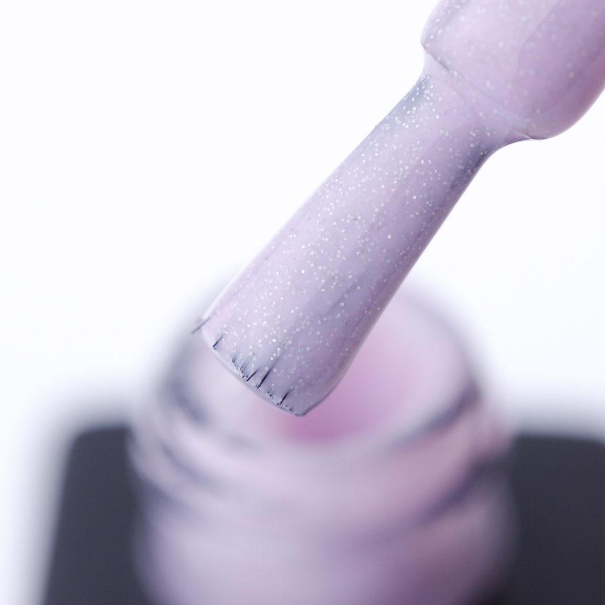 Gel polish Kodi Professional No. WS 010 (light lilac with fine holographic shimmer), 8 ml