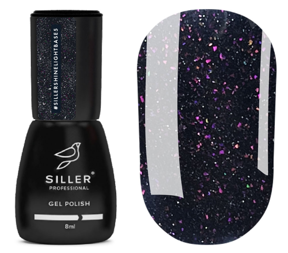 Siller Reflective Nail Base Shine Light Base No. 05 (blue-violet), 8 ml