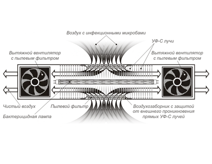 Бактерицидний рециркулятор BactoSfera ORBB 15x1 Vertical (гарантія 5 років)