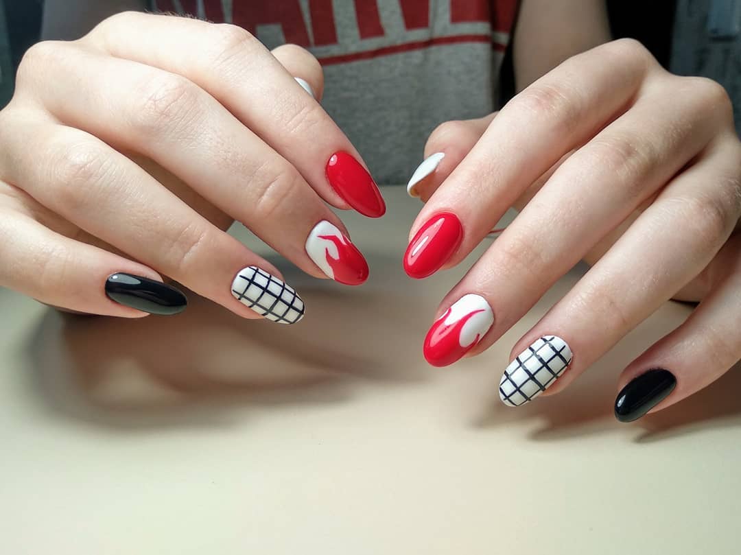 Gel polish Kodi Professional No. R 080 (colored red, enamel), 12 ml