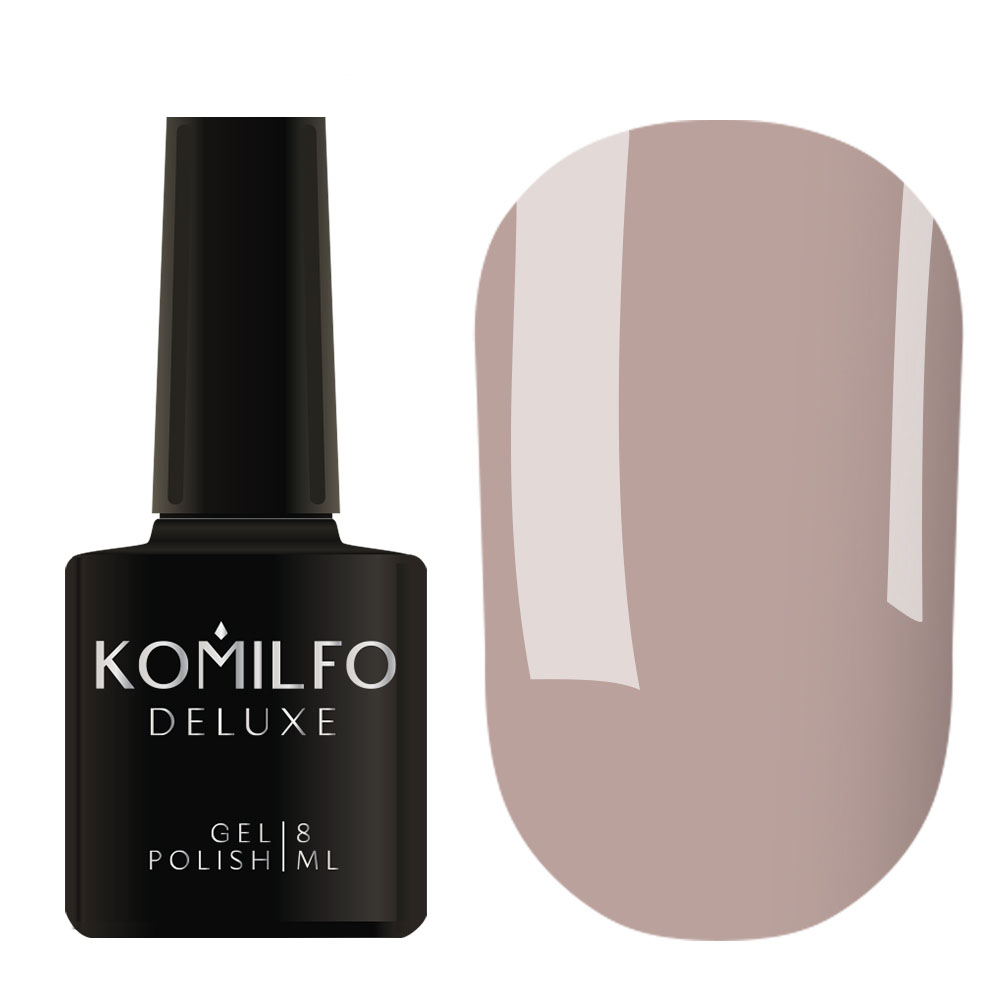 Gel polish Komilfo Deluxe Series D066 (muted, gray-lilac, enamel), 8 ml.