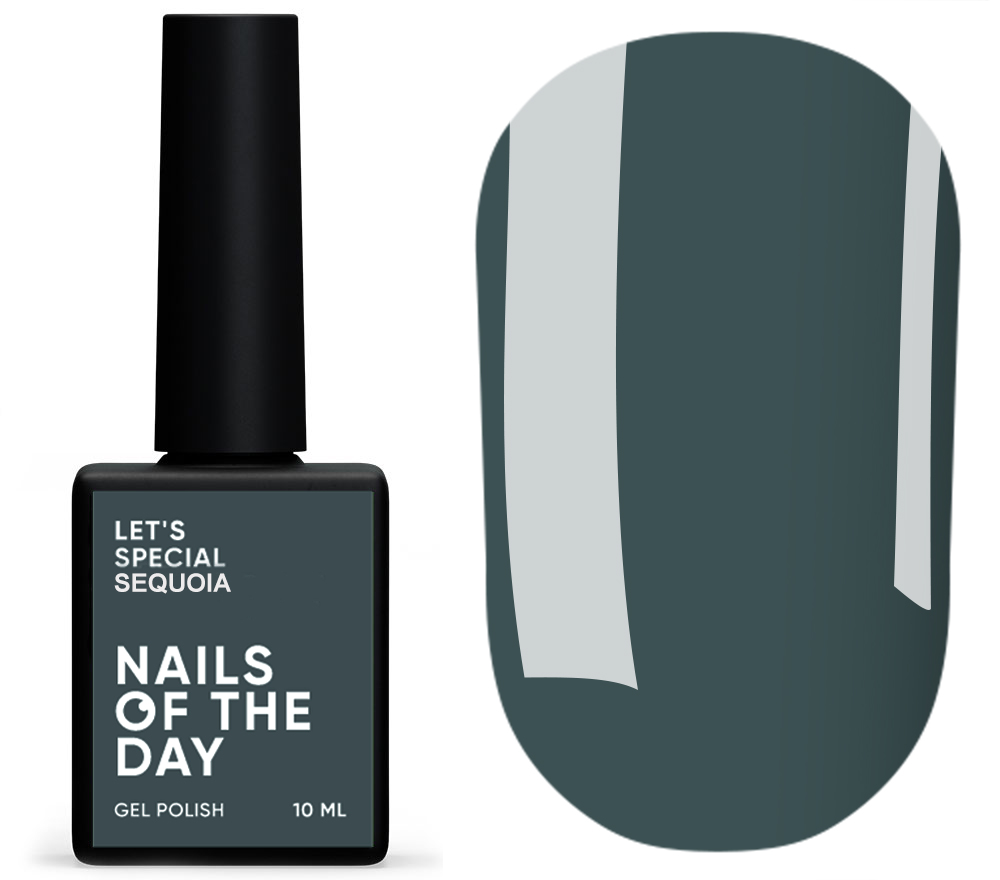 Nails Of The Day Гель-лак Let's special Sequoia - зелено-сірий, 10 мл