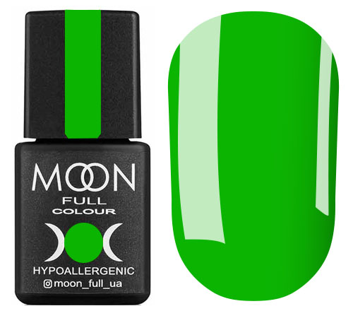 MOON FULL gel-varnish Neon color Gel polish No. 702 (light green, neon), 8 ml