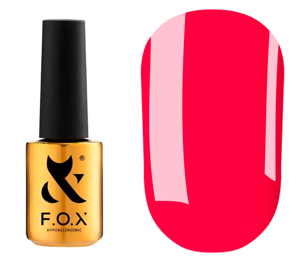 FOX gel varnish No. 408 (dark brown, enamel), 6 ml