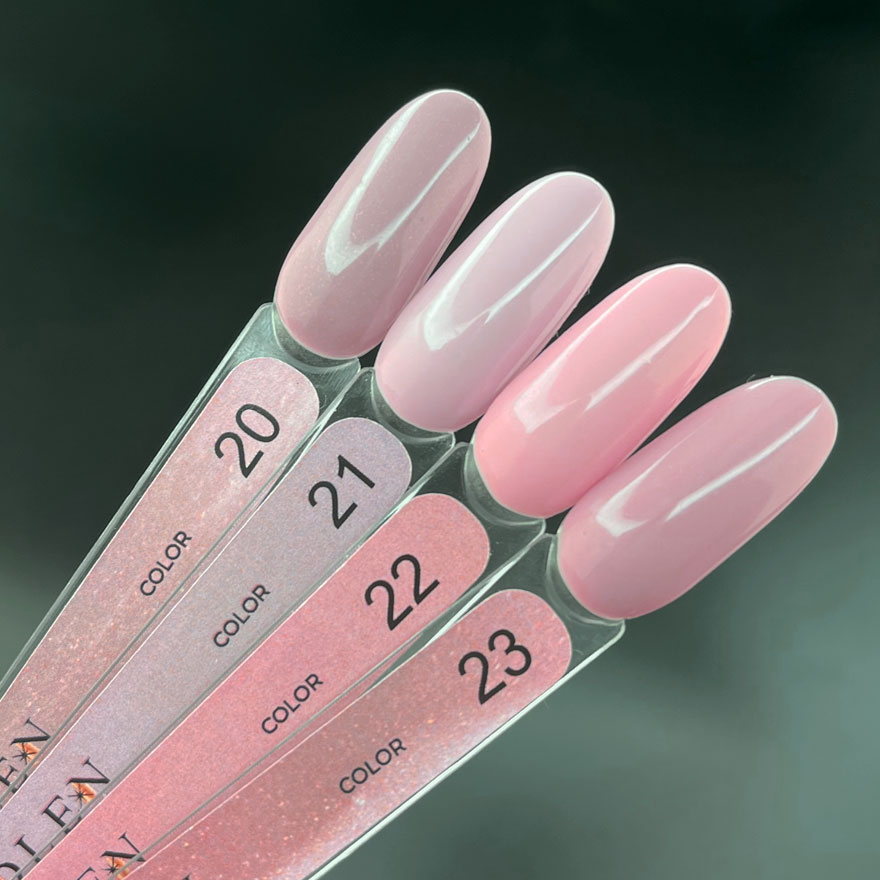 Edlen Gel nail polish 021 (pale pink, enamel), 9 ml