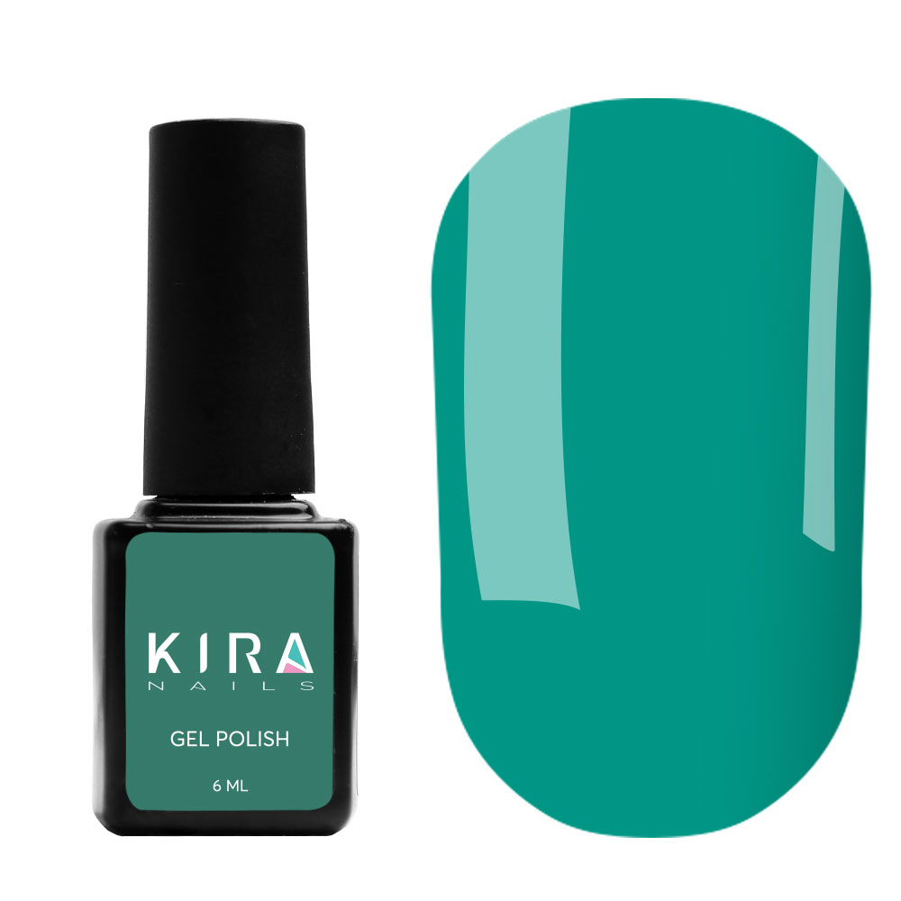 Kira Nails gel varnish No. 078 (green, enamel), 6 ml