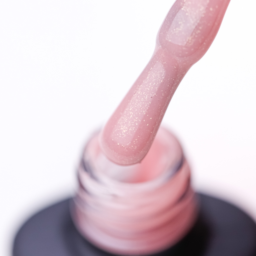 Valeri Nail base French Base 001 (light pink with golden micro-shimmer), 12 ml