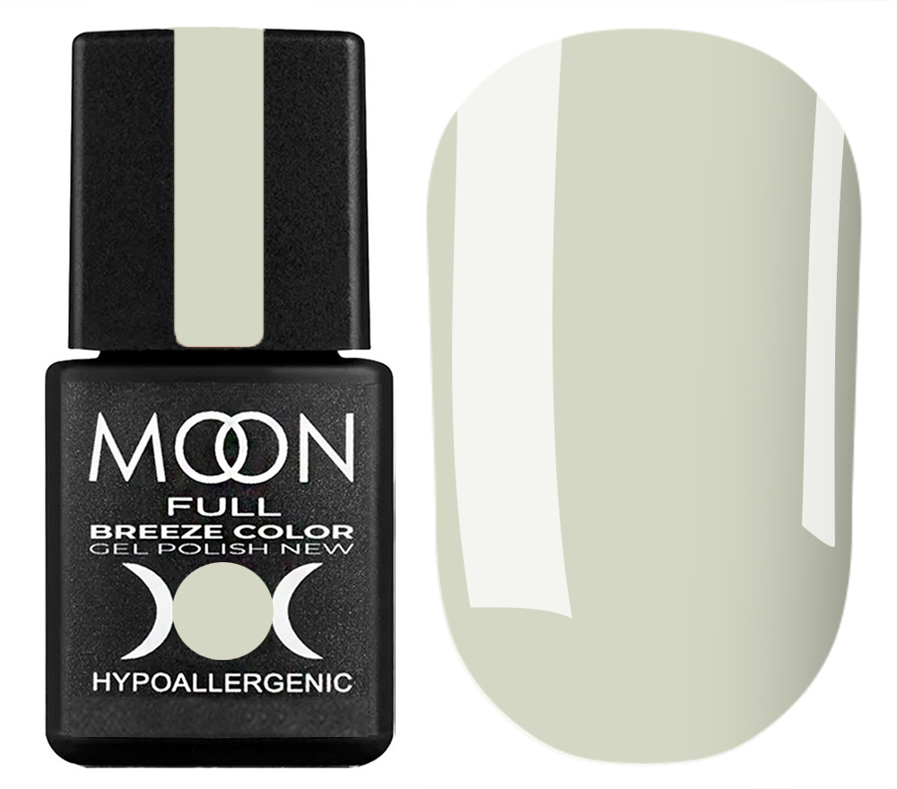 Гель-лак Moon Full Breeze color №414 (светлый серо-оливковый, эмаль), 8 мл Гель-лак Moon Full Breeze color №414 (светлый серо-оливковый, эмаль), 8 мл
