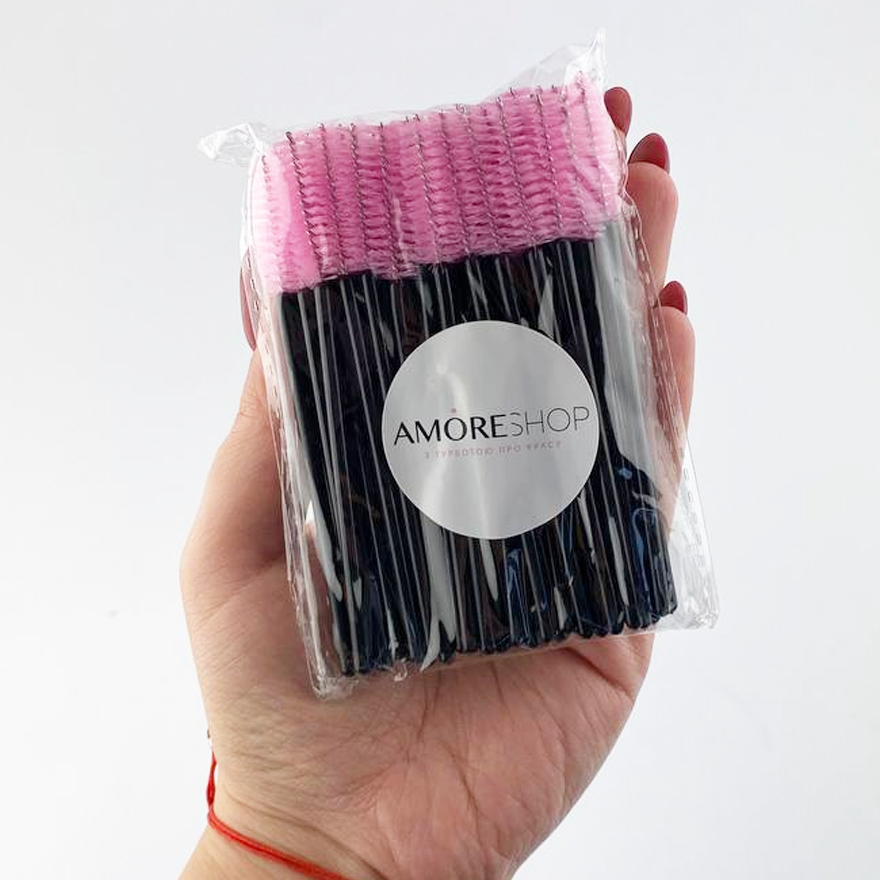 Hair brush, nylon, erysipelas on a black base (50 pcs/pack)