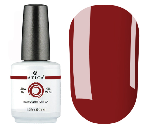 Atica Red Crown GPM10 gel-varnish (deep red, enamel), 7.5 ml