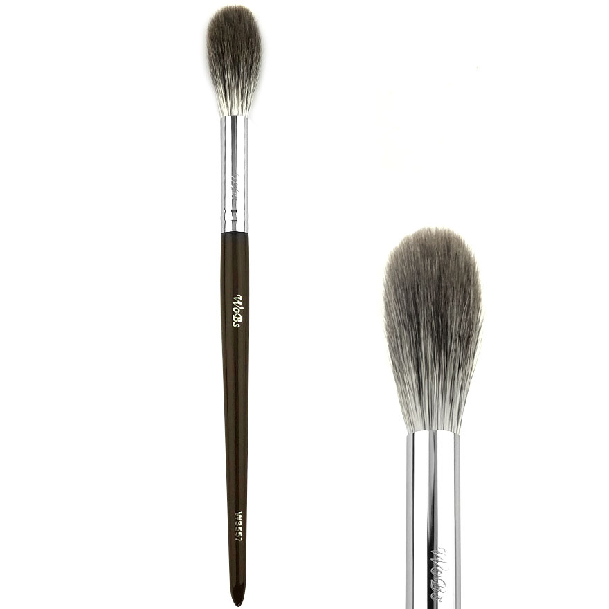 WOBS Blush and Highlighter Brush W3557, Snow Fox Hair