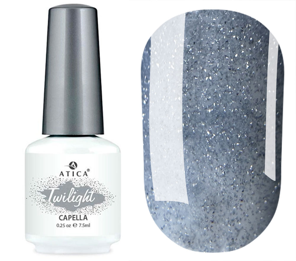Atica Light-reflecting gel nail polish Twilight Capella TW13, 7.5 ml