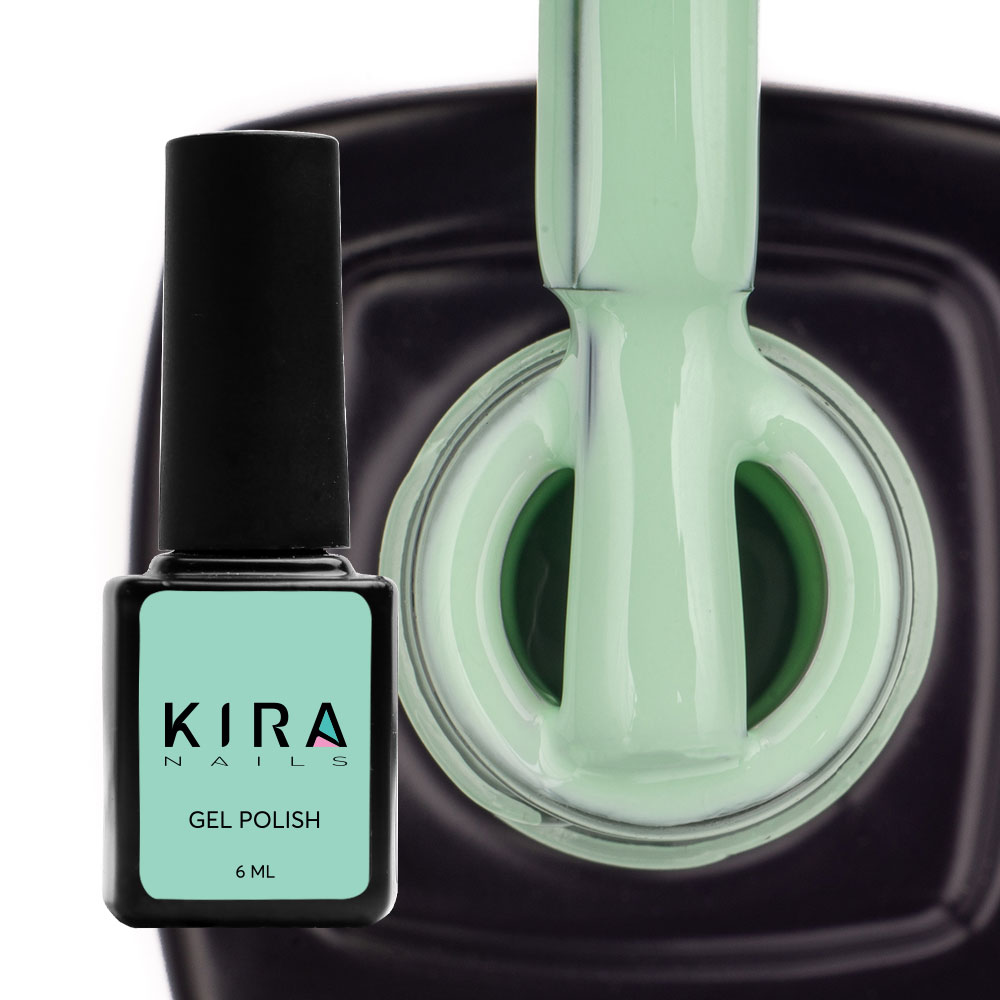 Гель-лак Kira Nails №025 (блідий салатовий, емаль), 6 мл