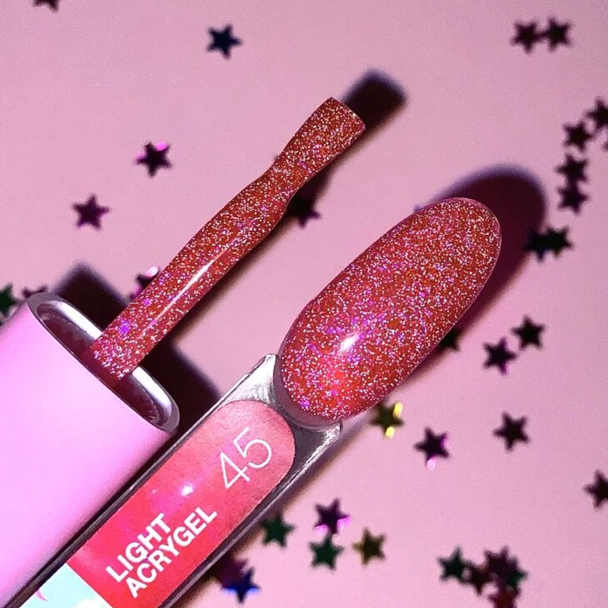 LUNA Гель жидкий светоотражающий Light Acrygel №45, 13 мл LUNA Гель жидкий светоотражающий Light Acrygel №45, 13 мл
